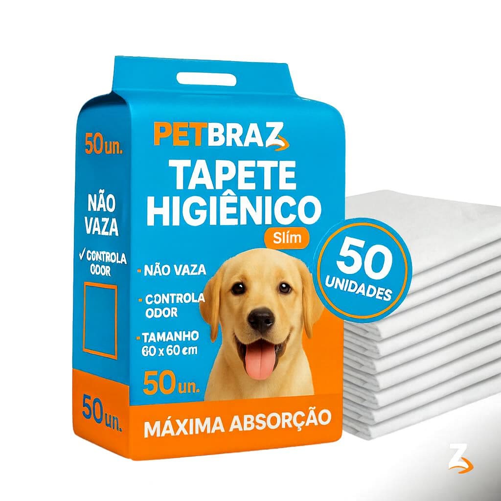 Tapete Higiênico 60x60cm – Mais Praticidade e Higiene para Seu Pet